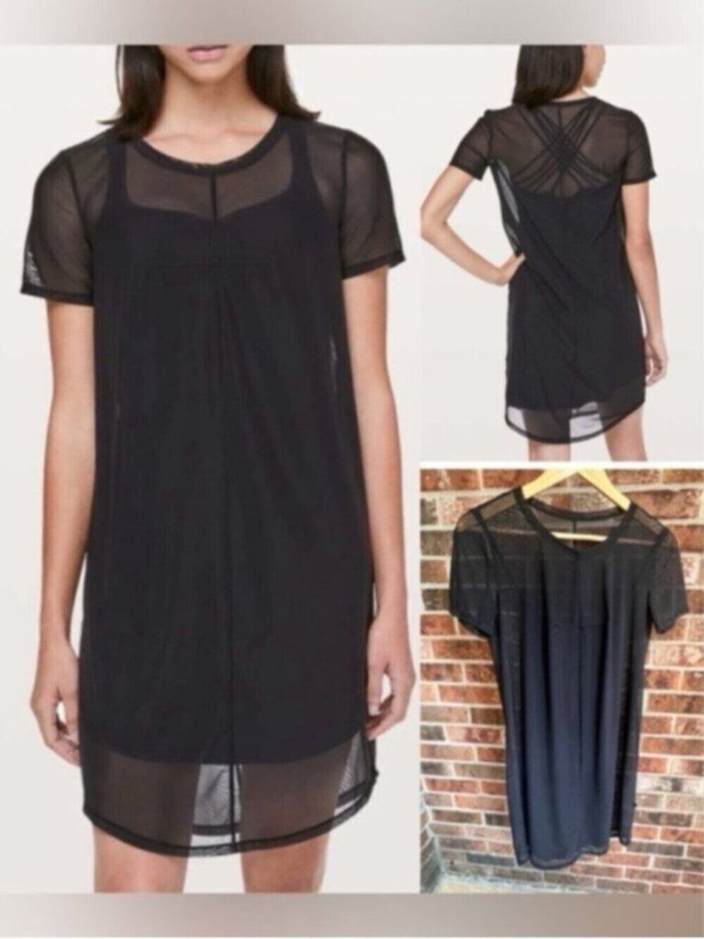 Lululemon Ready To Reach Dress Black EUC S